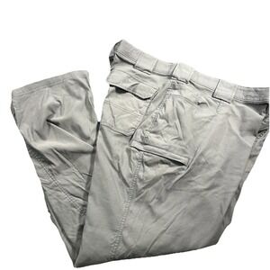 Duluth Trading Flex Dry on the Fly Pants Mens 42x30   Utility Outdoor Gray